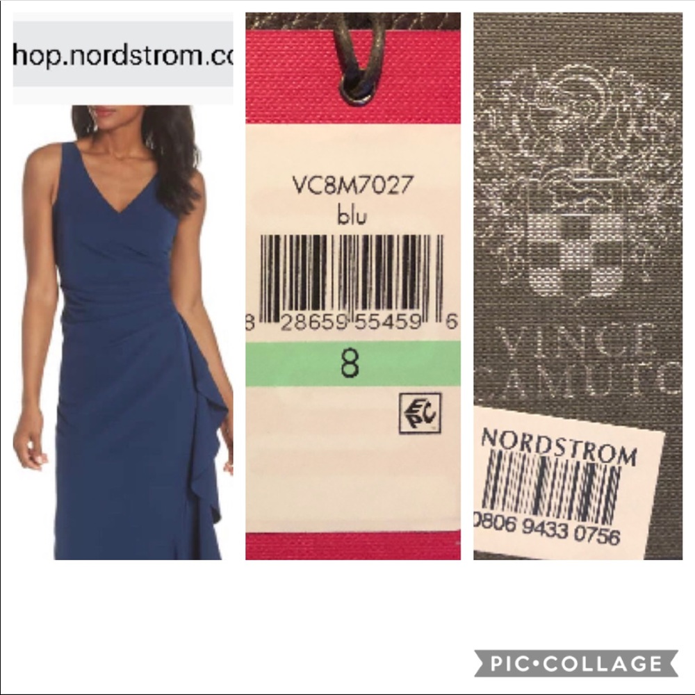 Vince Camuto Navy Evening Gown